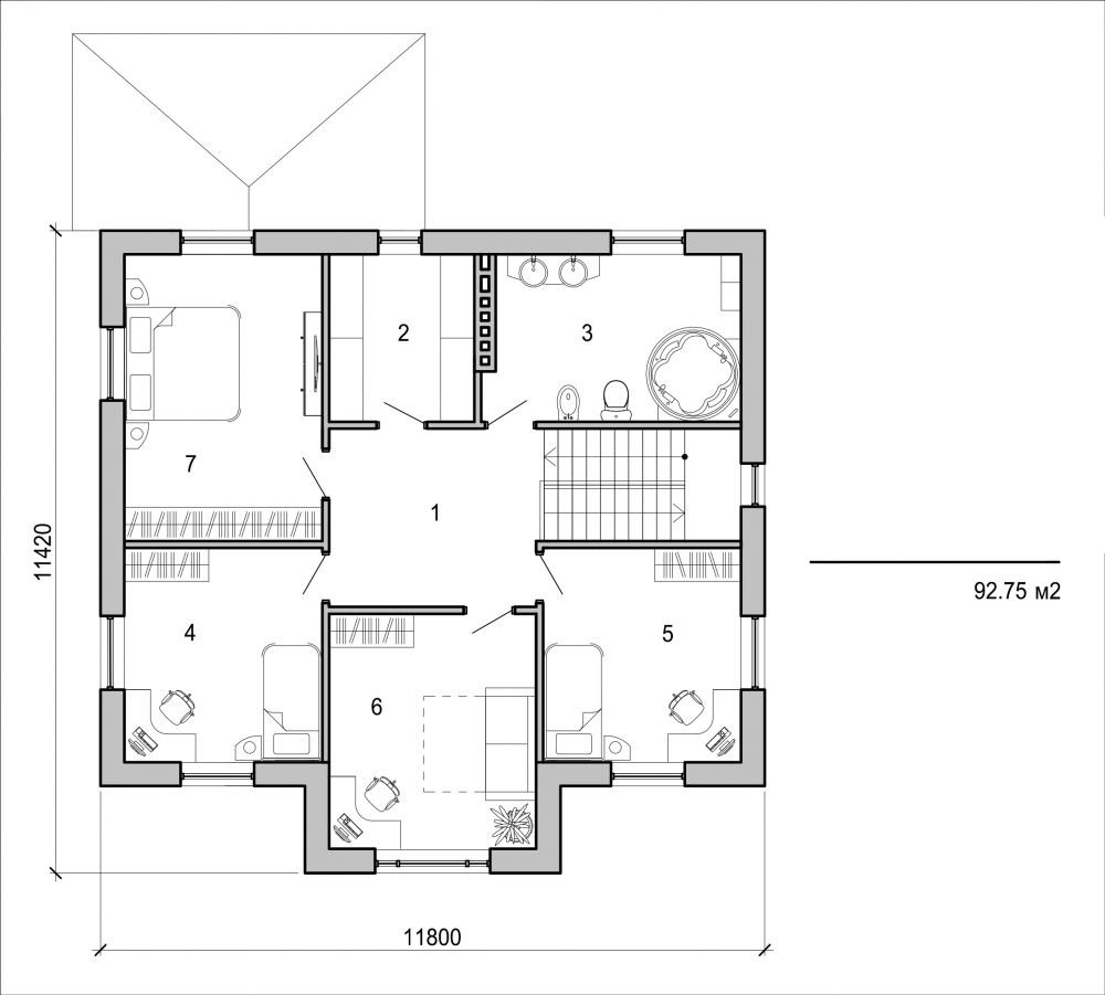 Galería de visualizaciones - Casa de dos plantas