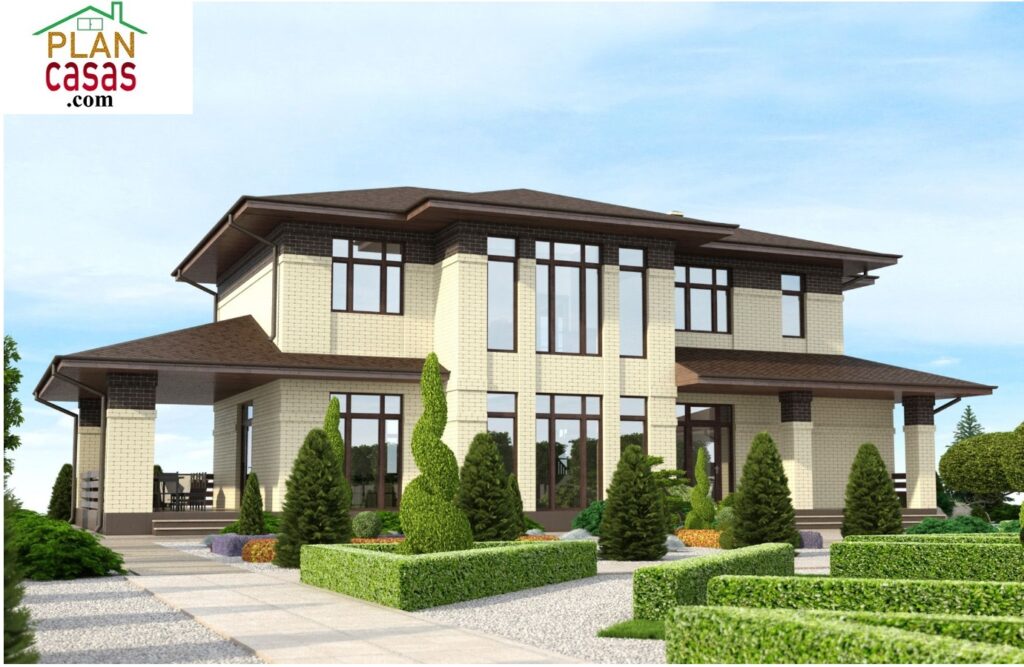 Casa de campo de dos plantas