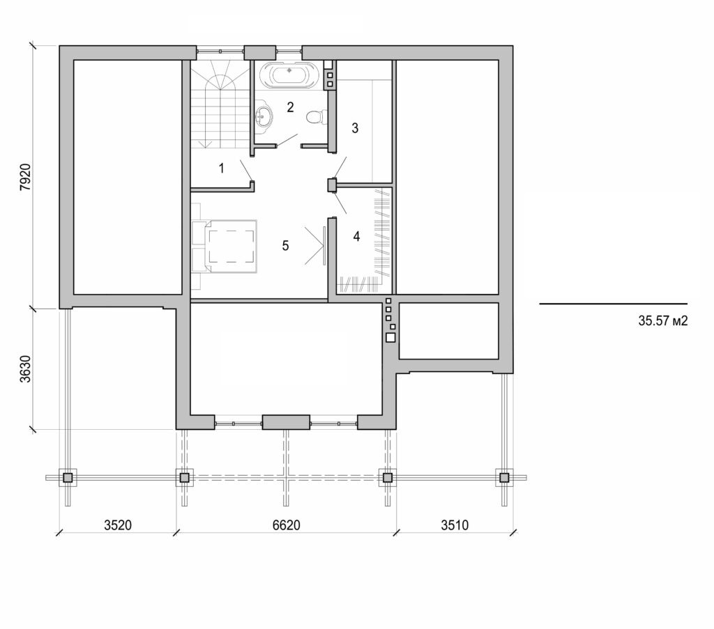 Galería de visualizaciones - Casa de una planta