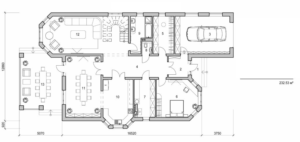 Galería de visualizaciones - Mansión de dos plantas
