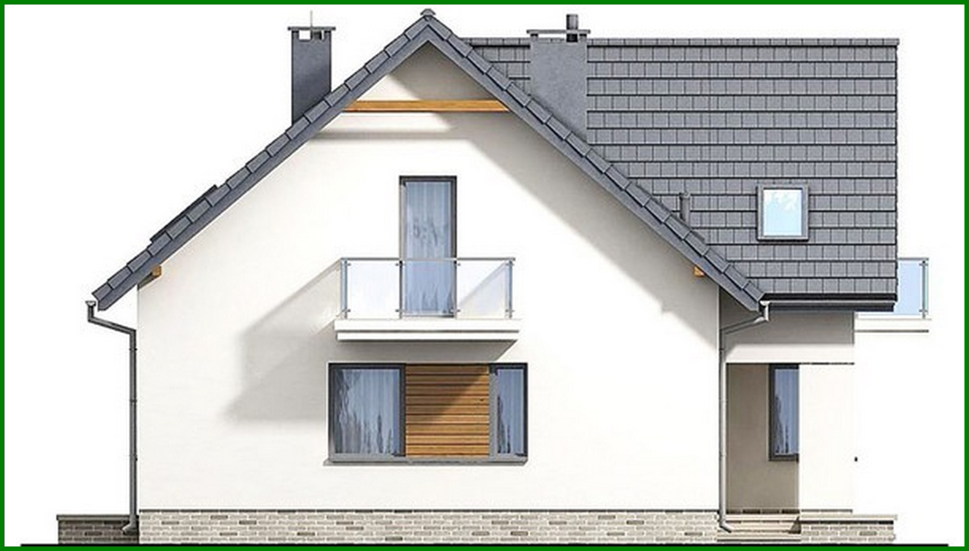 Galería de visualizaciones - Proyecto de una casa de dos plantas de estilo moderno