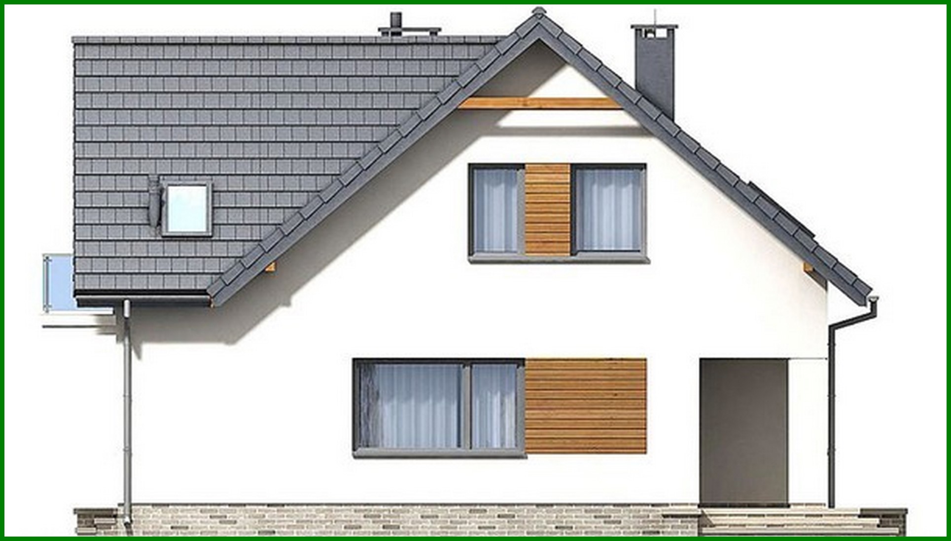 Galería de visualizaciones - Proyecto de una casa de dos plantas de estilo moderno