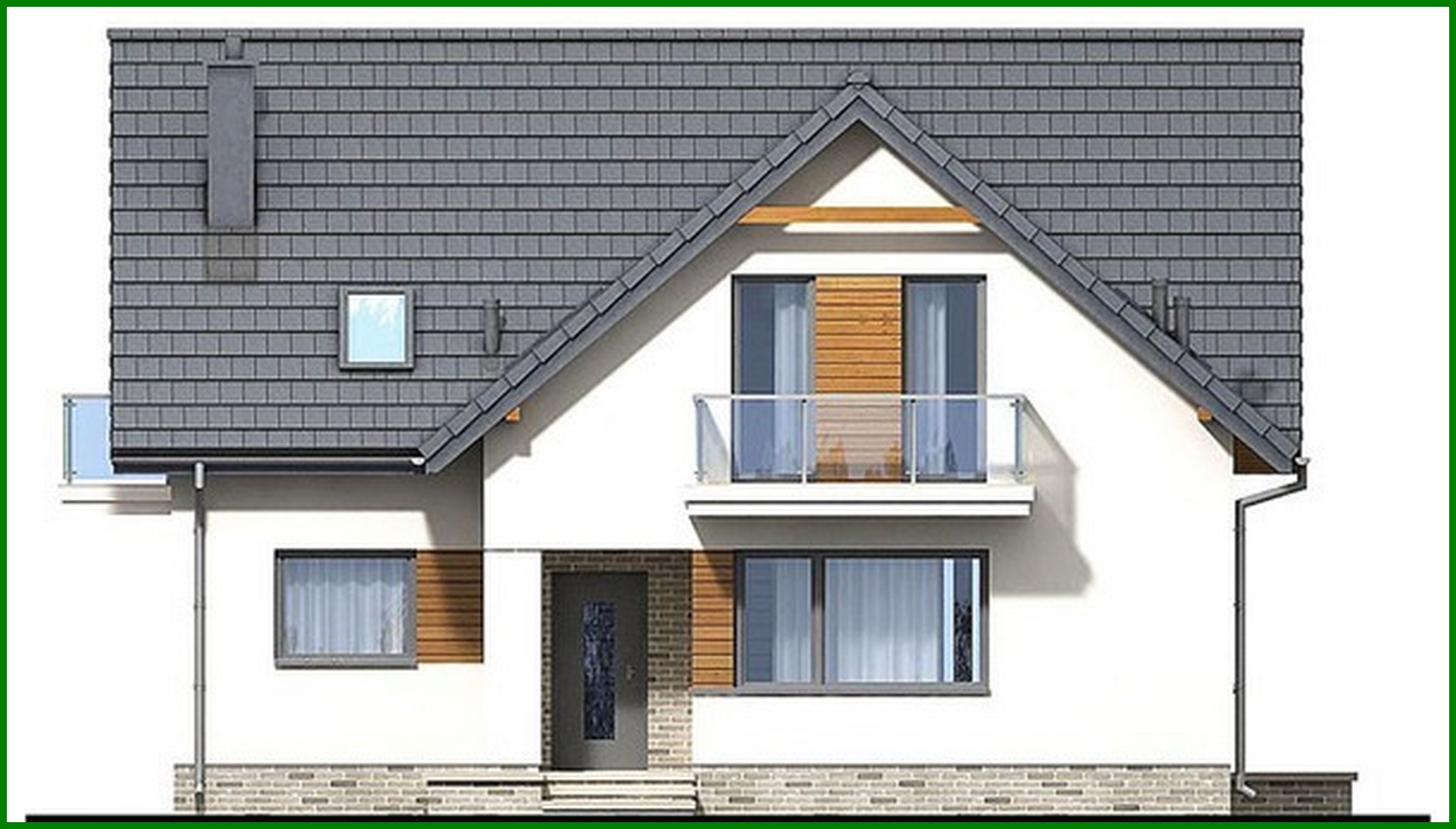 Galería de visualizaciones - Proyecto de una casa de dos plantas de estilo moderno