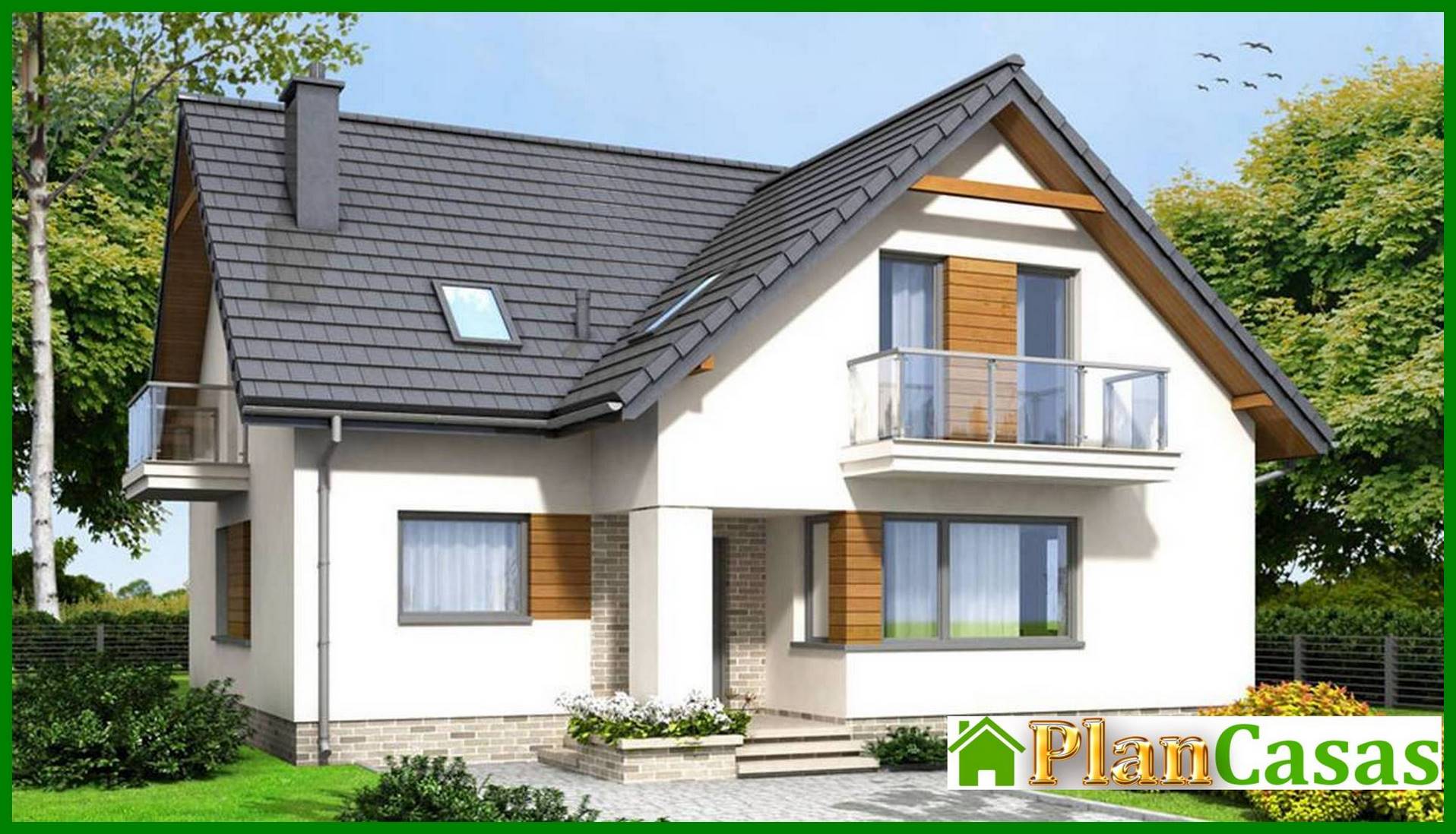 Proyecto de una casa de dos plantas de estilo moderno