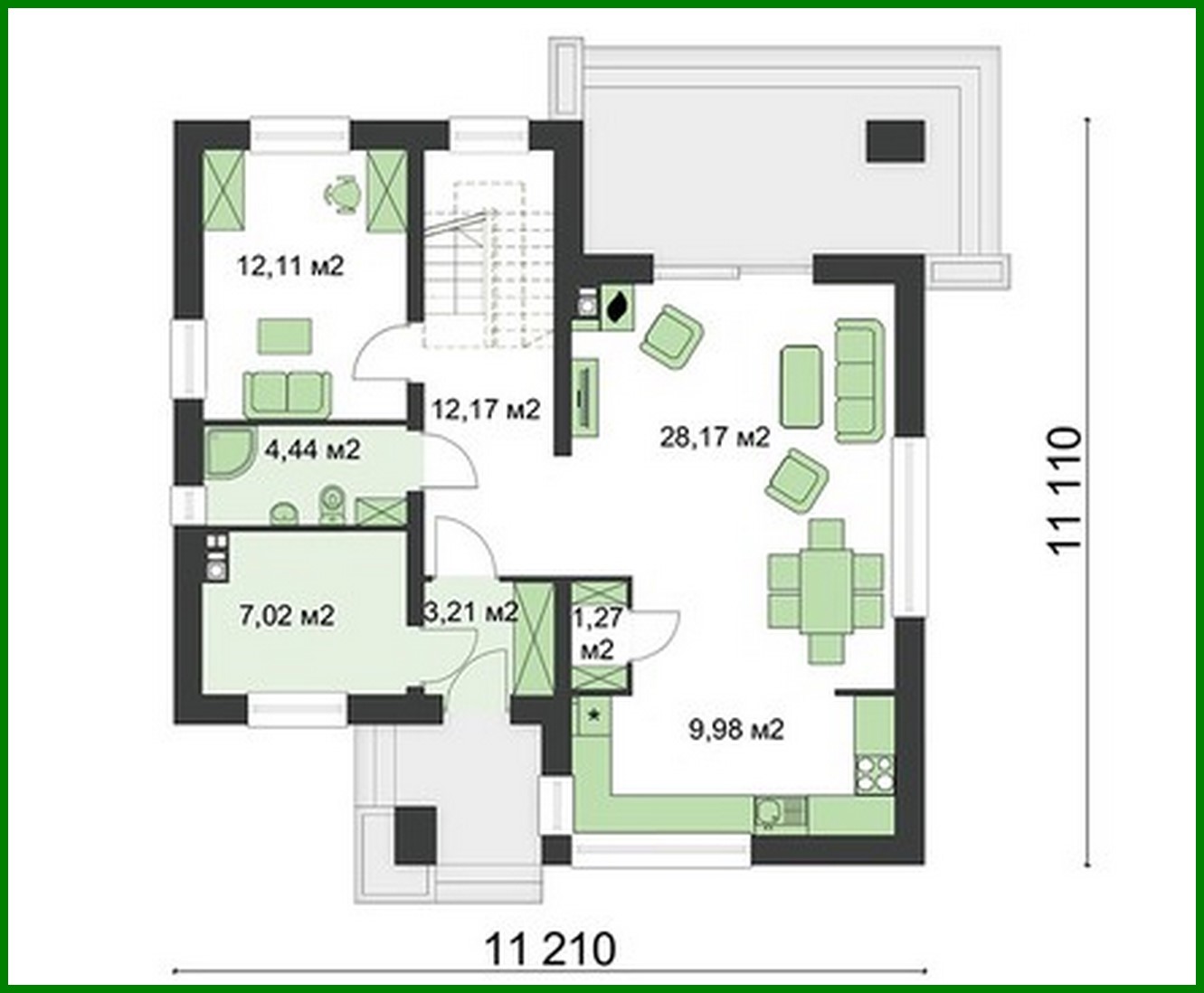 Galería de visualizaciones - Proyecto de una casa de dos plantas de estilo moderno