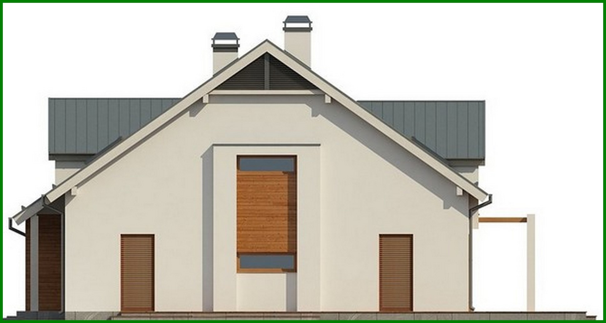 Galería de visualizaciones - Proyecto de una casa clásica luminosa y elegante con ático y garaje para un coche