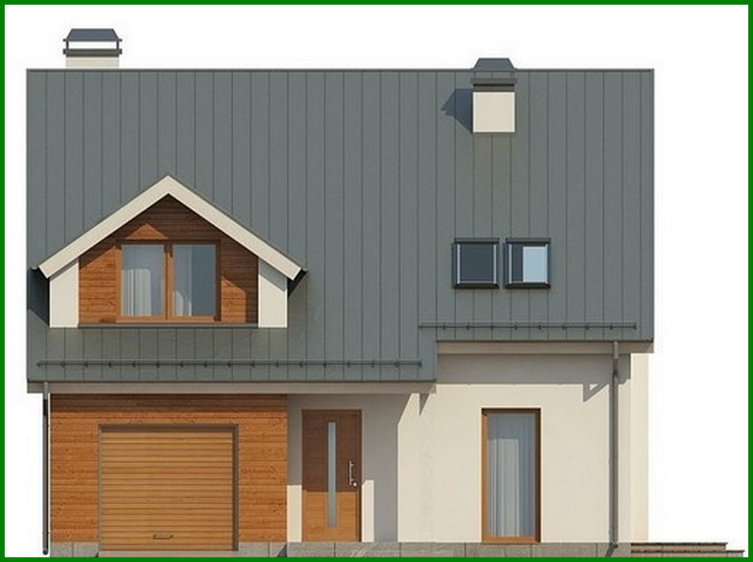 Galería de visualizaciones - Proyecto de una casa clásica luminosa y elegante con ático y garaje para un coche