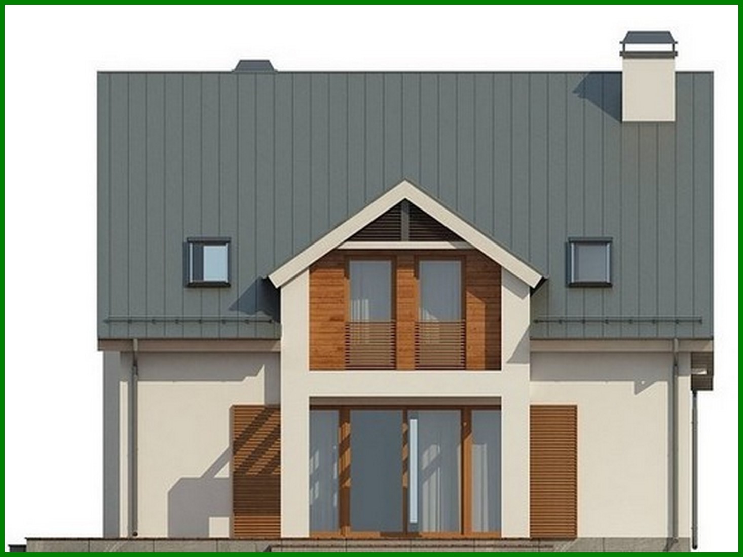 Galería de visualizaciones - Proyecto de una casa clásica luminosa y elegante con ático y garaje para un coche