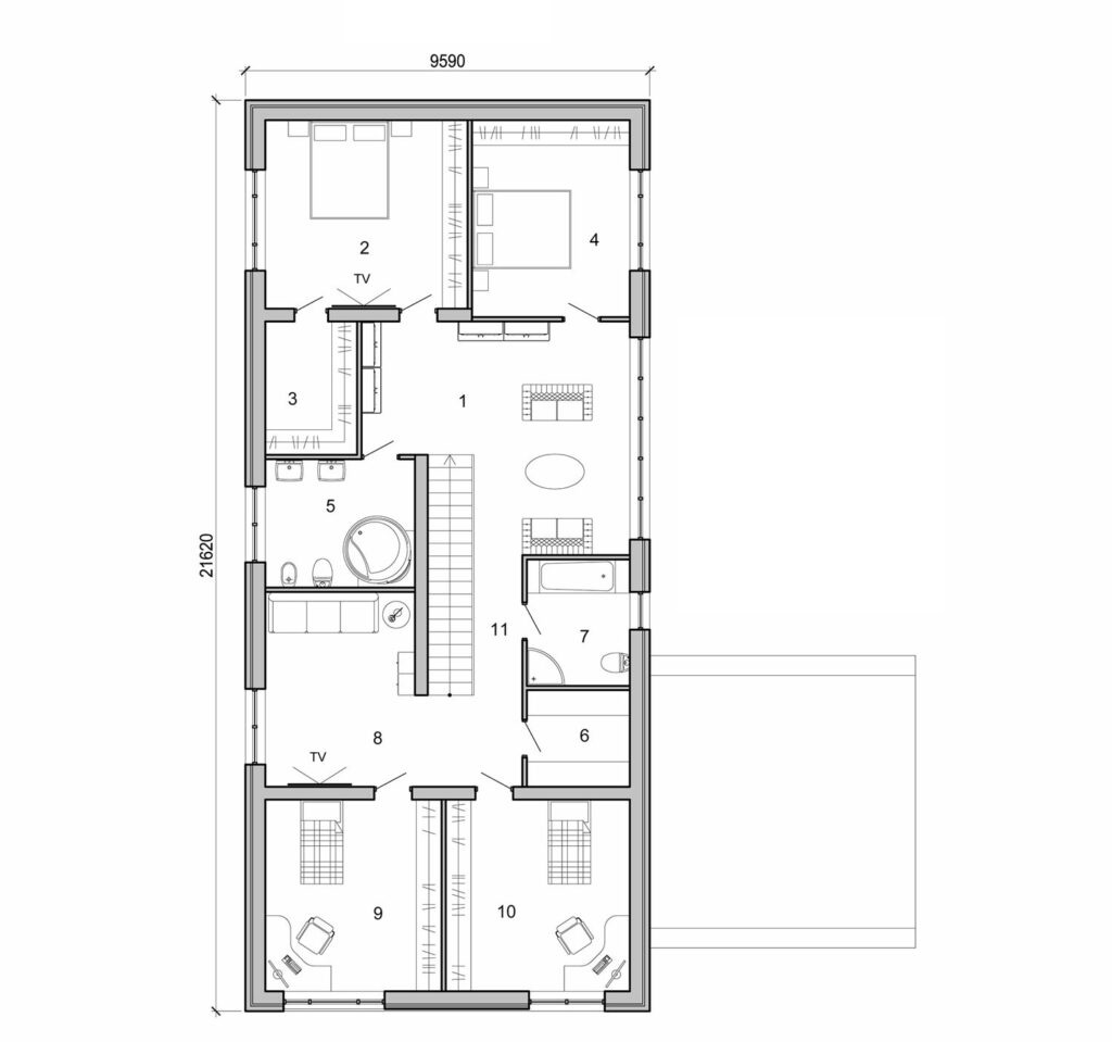 Galería de visualizaciones - Casa moderna