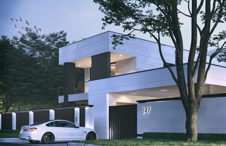 Galería de visualizaciones - Casa de campo de dos plantas