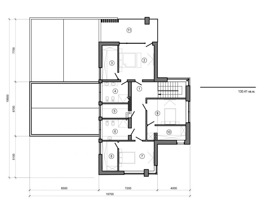 Galería de visualizaciones - Casa de campo de dos plantas