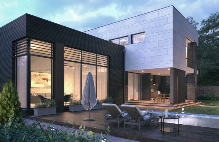 Galería de visualizaciones - Casa de campo de dos plantas