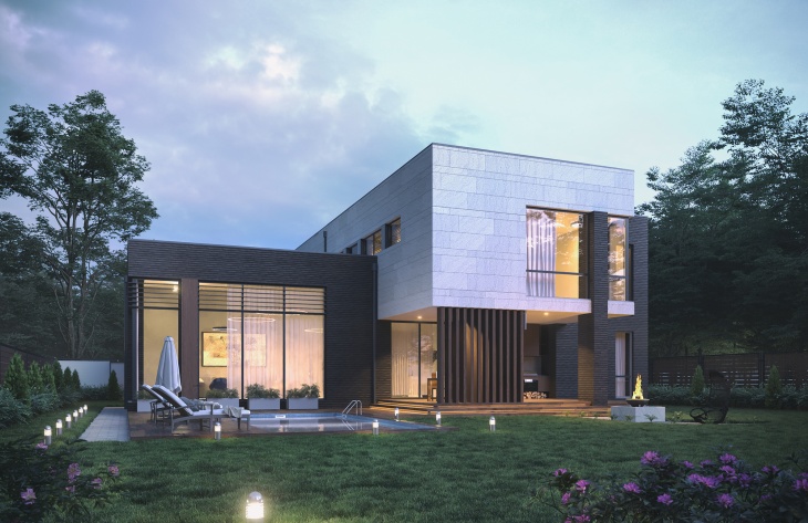 Galería de visualizaciones - Casa de campo de dos plantas