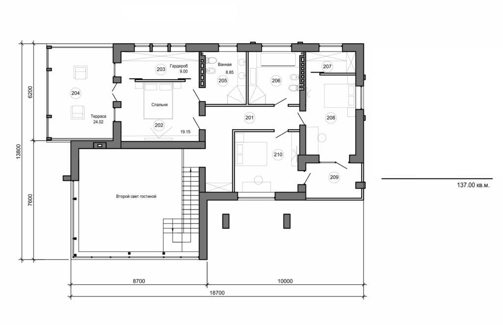Galería de visualizaciones - Mansión de dos plantas
