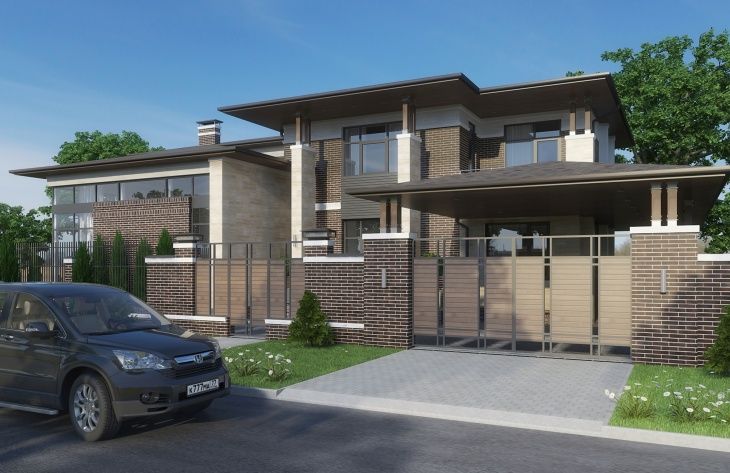 Galería de visualizaciones - Mansión de dos plantas