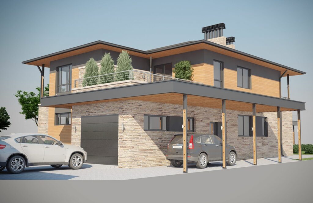 Mansión de dos plantas