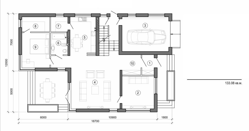 Galería de visualizaciones - Mansión de dos plantas