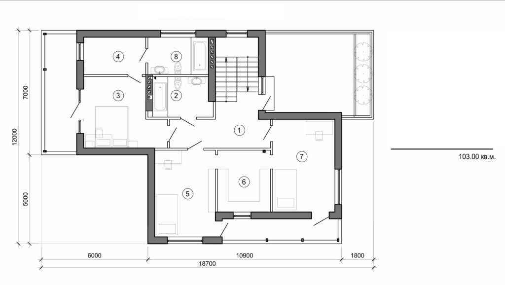 Galería de visualizaciones - Mansión de dos plantas