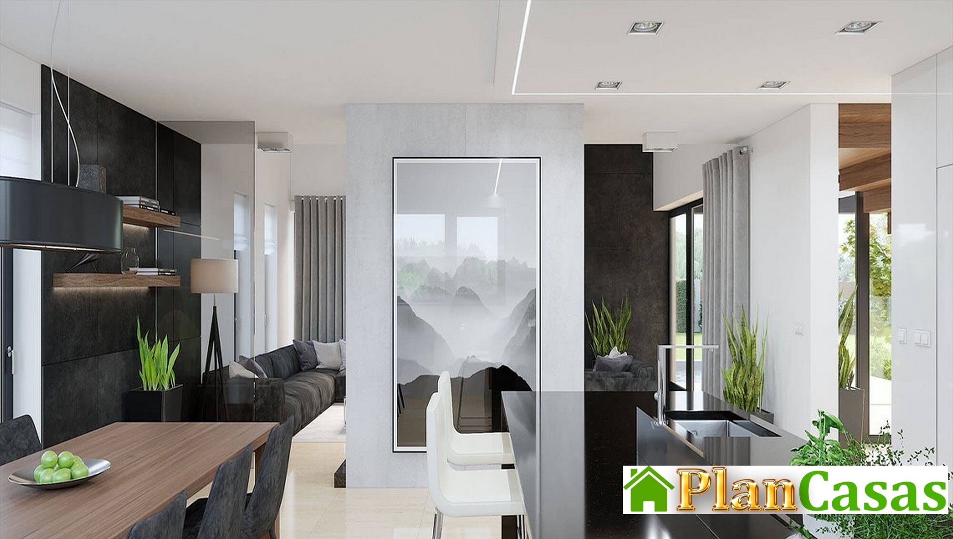 Visualization gallery - The project of a chic mansion with a unique layout