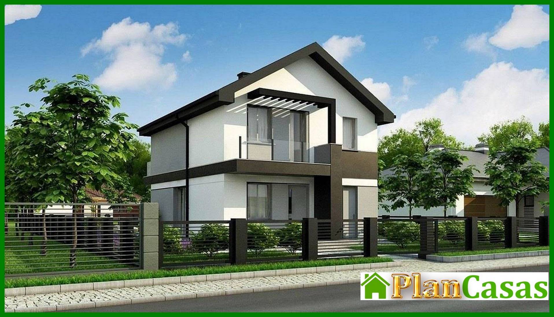 Visualization gallery - Compact two-story house 8 x 11