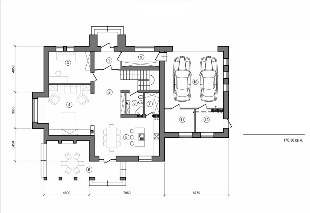 Galería de visualizaciones - Casa de campo de dos plantas