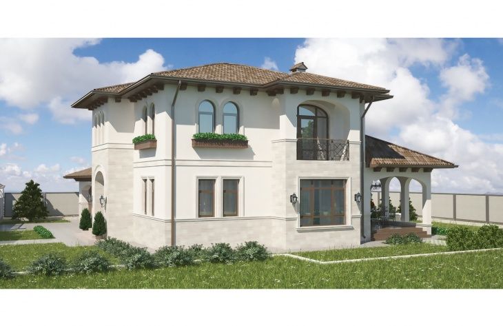 Galería de visualizaciones - Casa de campo de dos plantas