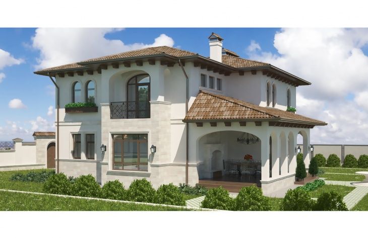 Galería de visualizaciones - Casa de campo de dos plantas