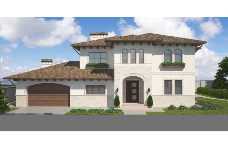 Galería de visualizaciones - Casa de campo de dos plantas