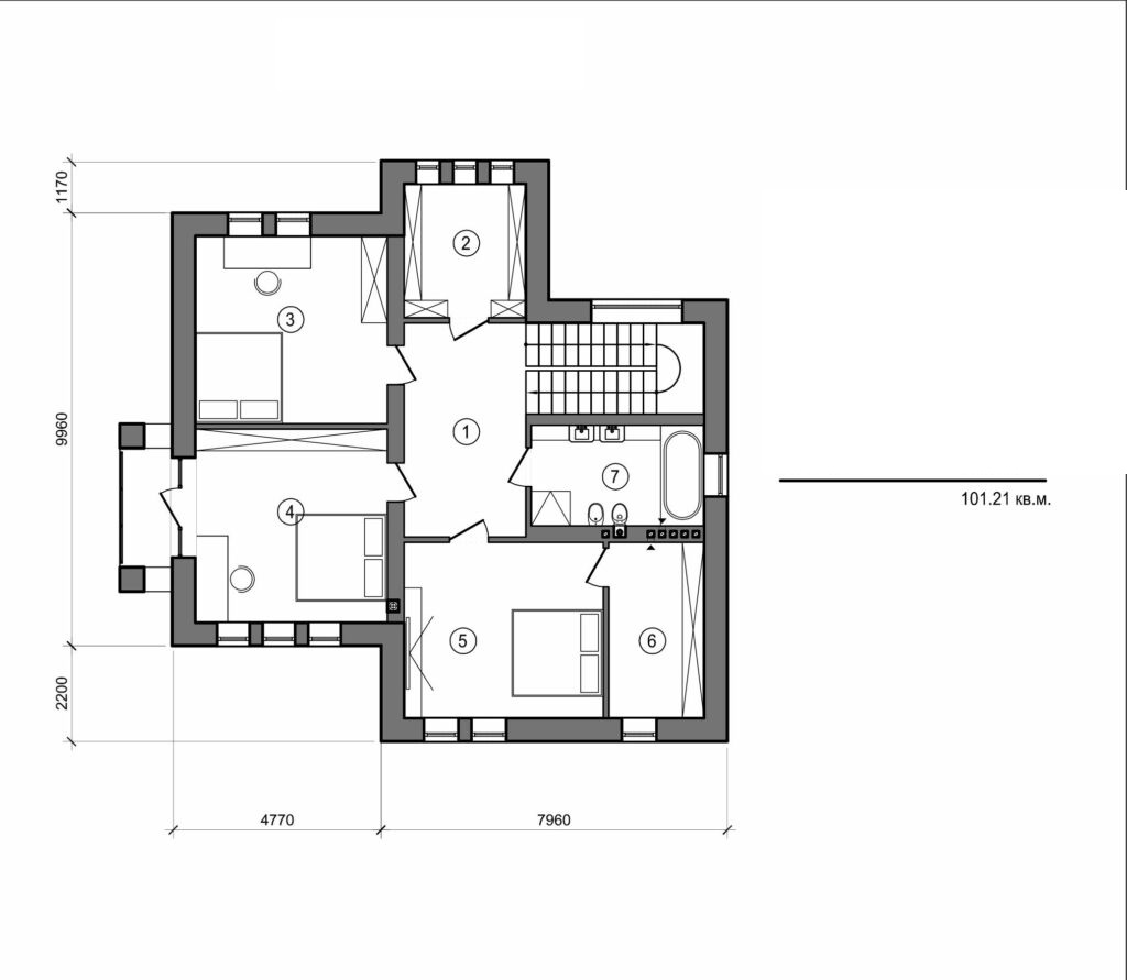 Galería de visualizaciones - Casa de campo de dos plantas