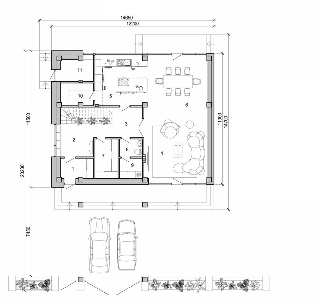 Galería de visualizaciones - Casa moderna