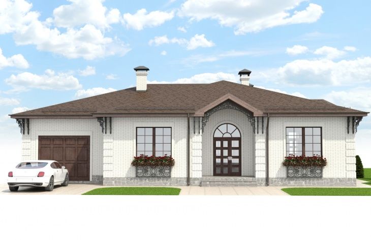 Galería de visualizaciones - Casa de una planta