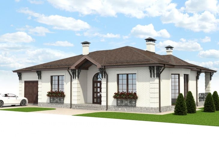 Galería de visualizaciones - Casa de una planta