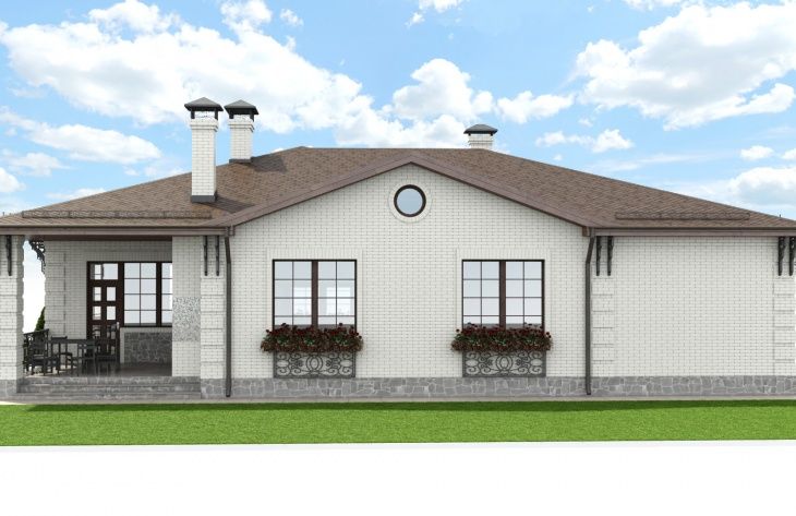 Galería de visualizaciones - Casa de una planta