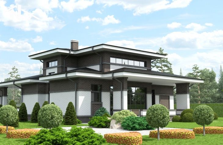 Galería de visualizaciones - Casa de campo de una planta