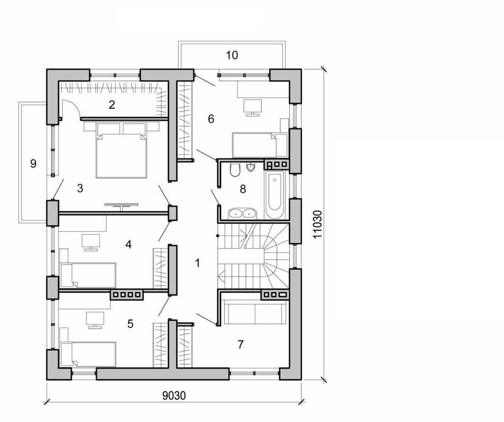 Galería de visualizaciones - Casa de tres plantas