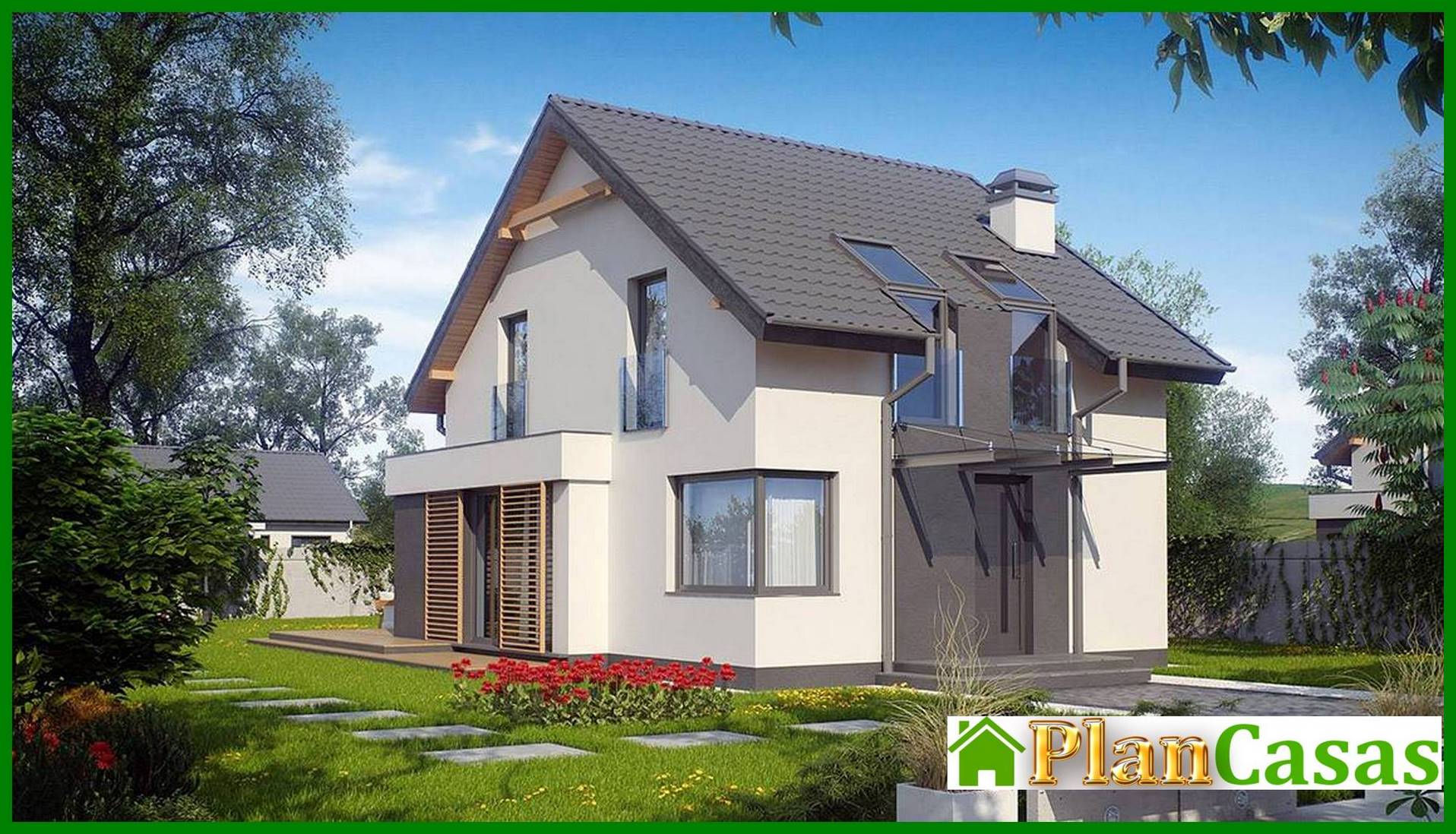 The project of an economical house for a narrow plot