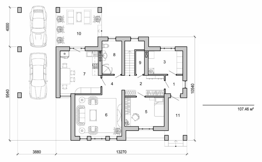 Galería de visualizaciones - Casa de dos plantas