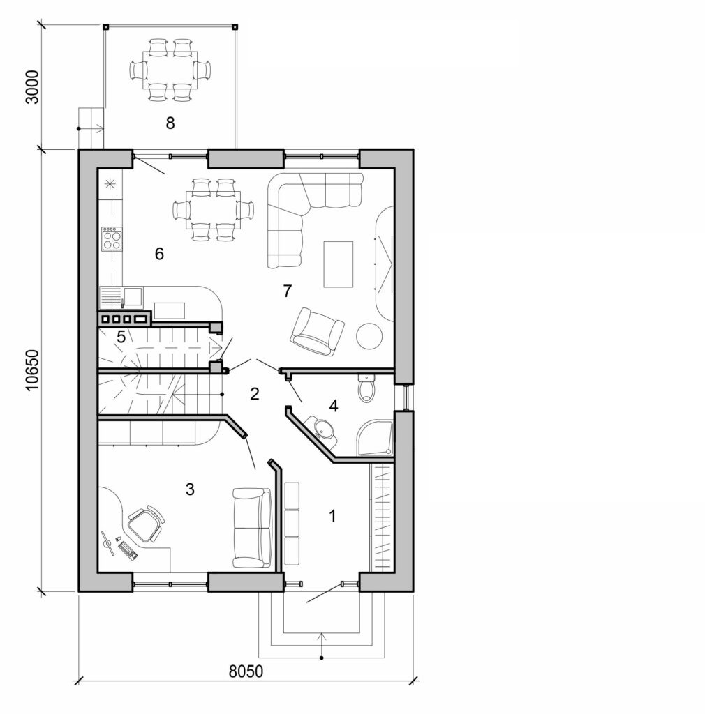 Galería de visualizaciones - Casa de dos plantas