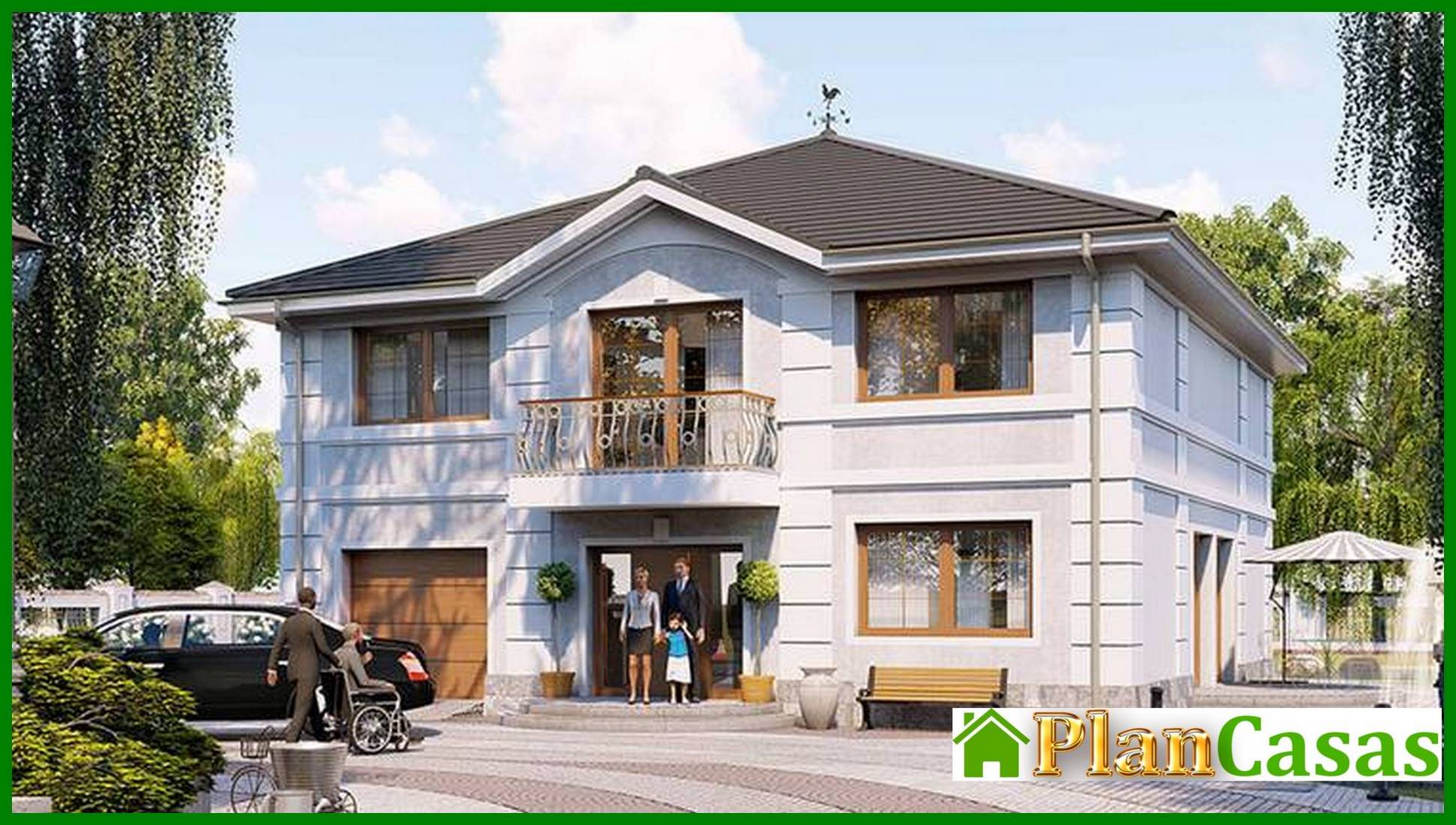 Mansión chic de estilo clásico