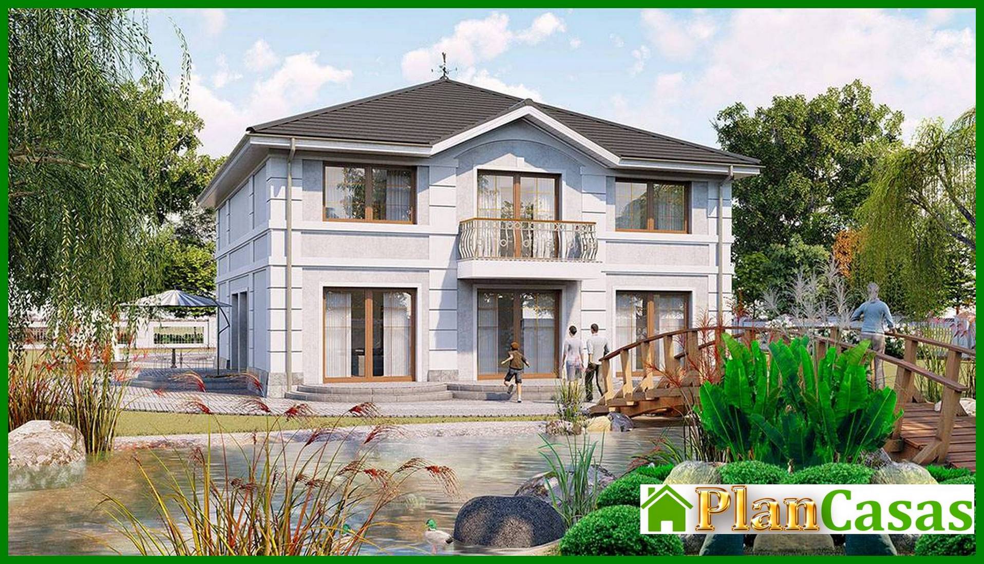 Galería de visualizaciones - Mansión chic de estilo clásico