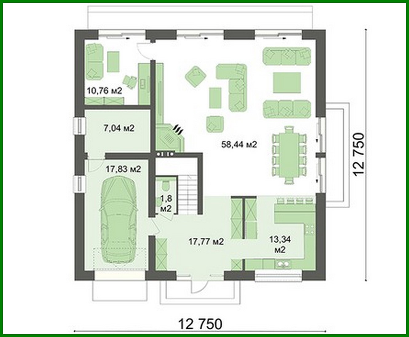 Galería de visualizaciones - Mansión chic de estilo clásico