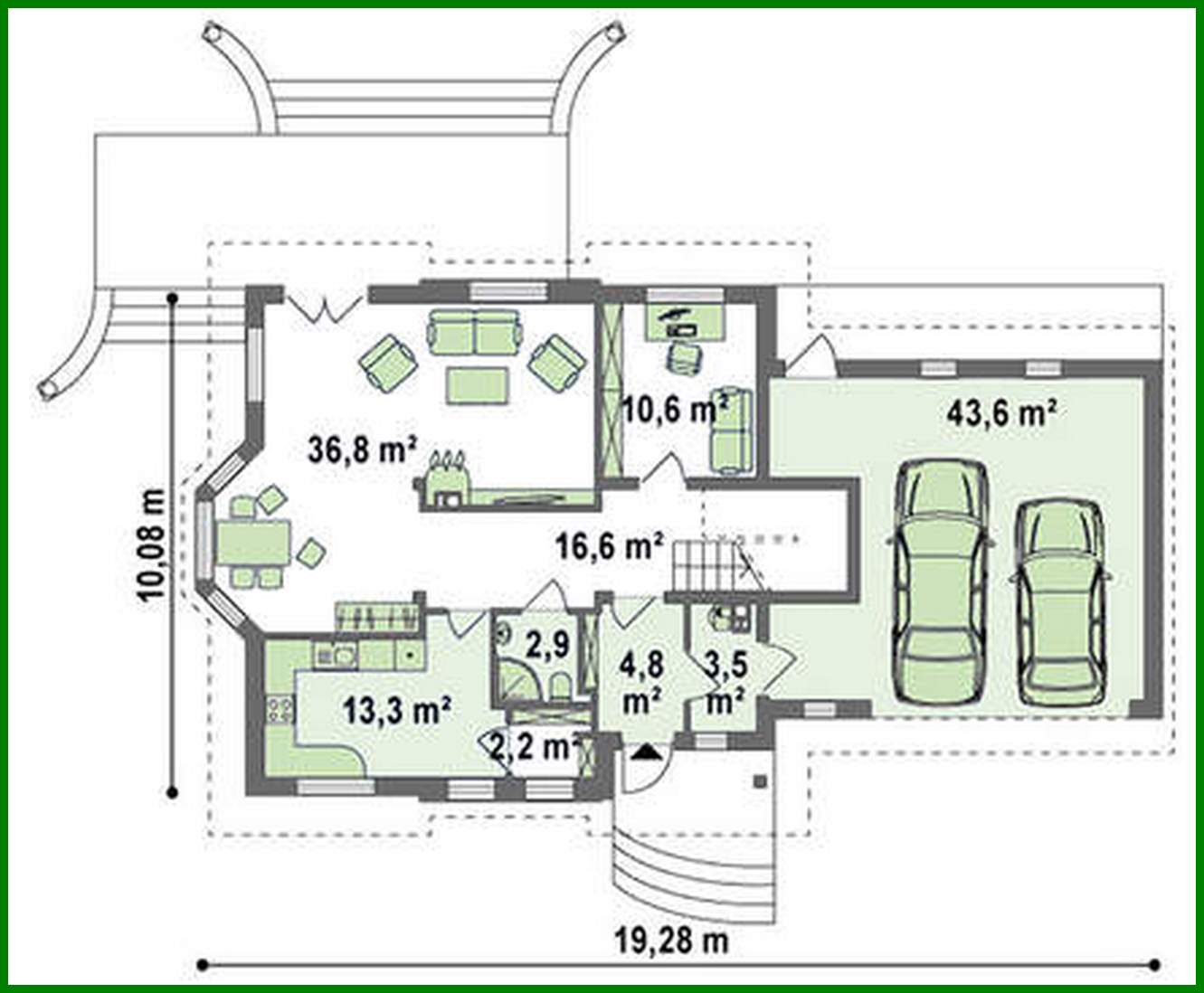 Galería de visualizaciones - Proyecto de una casa aristocrática con garaje para dos coches