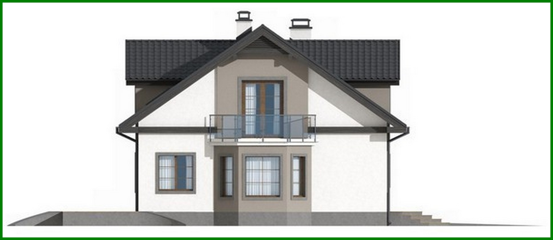 Galería de visualizaciones - Proyecto de una casa aristocrática con garaje para dos coches