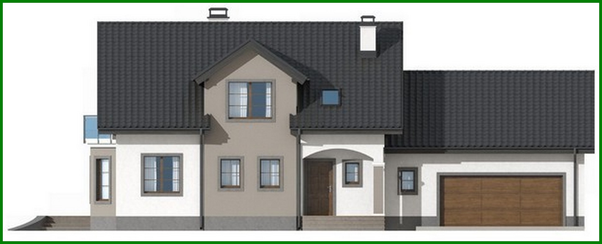 Galería de visualizaciones - Proyecto de una casa aristocrática con garaje para dos coches