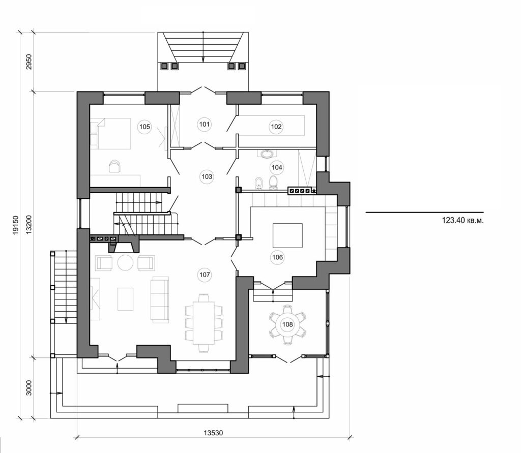 Galería de visualizaciones - Casa de dos plantas