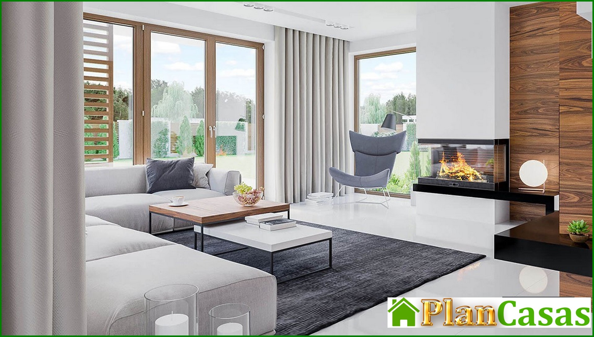 Visualization gallery - Two-story house with a comfortable sitting area