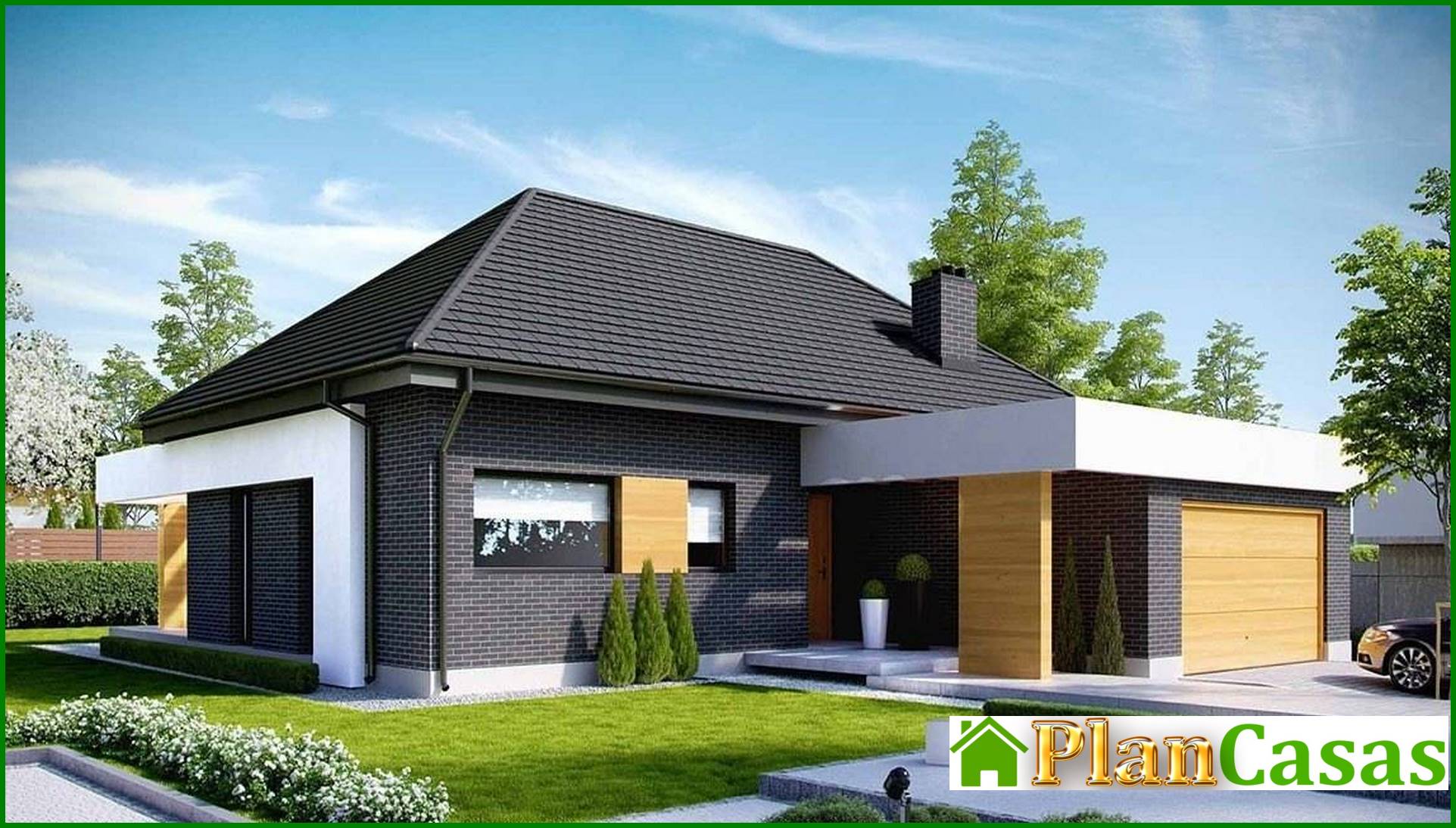 Edificio residencial inusual construido en ladrillo