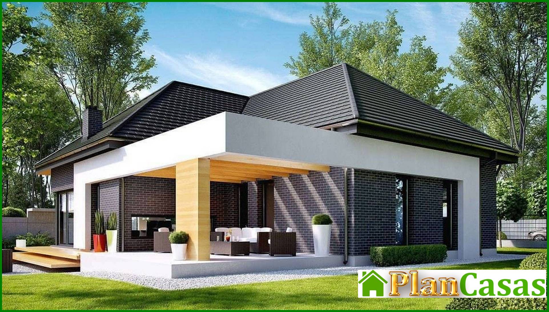 Galería de visualizaciones - Edificio residencial inusual construido en ladrillo