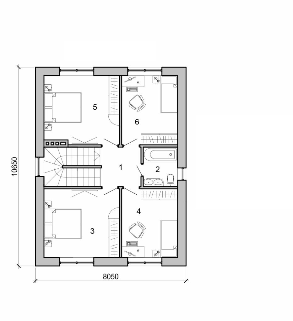 Galería de visualizaciones - Casa de dos plantas