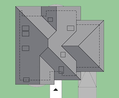 Visualization gallery - Magnificent house with semi-circular balconies